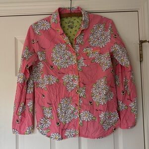 Nick & Nora 2 Piece Pink Pajamas with Bee Design